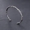 Fashion Retro Viking Twisted Thorn Bracelet Punk Simple Stainless Steel Open Bracelet Unique Creative Jewelry Gifts Wholesale 2