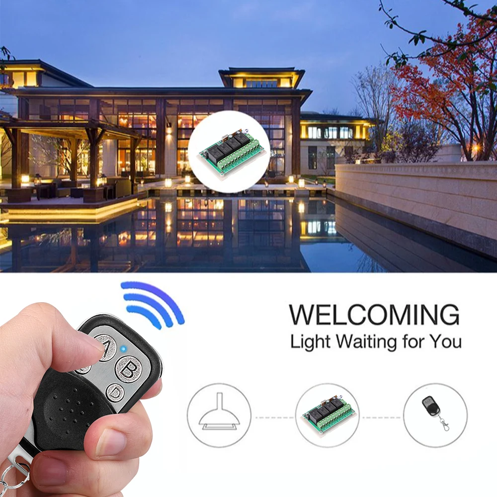 4 Channel Cloning Gate Remote Control Universal Wireless