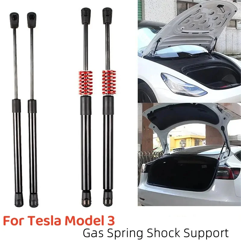 For Tesla Model 3 2017-2020 Front Rear Tail Gate Tailgate Boot Gas Shock Strut Damper Lift Support Hydraulic Rod Car Accessories