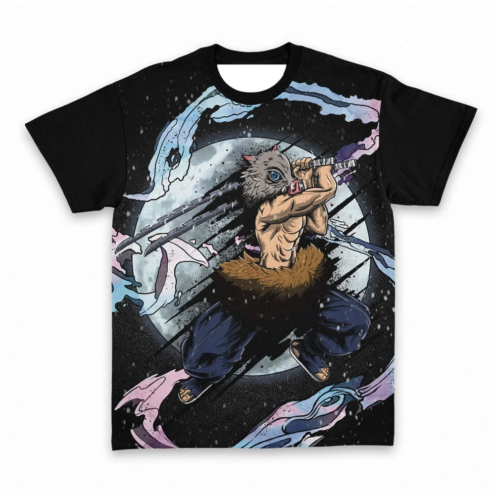 Anime Demon Slayer Komplettes Set der neuesten T-Shirts für Erwachsene, modisch, bequem, Übergröße, lockere kurze Ärmel, Kinder-Cosplay-Kostüme – Detail 9