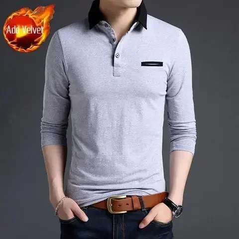 thumbnail image 1 of Ropa para hombre Jersey Top Talla grande Camiseta tipo polo para hombre Gran tamaño Blanco Botones a granel Harajuku Moda Xl Ajuste regular Algodón A, 1 of 5