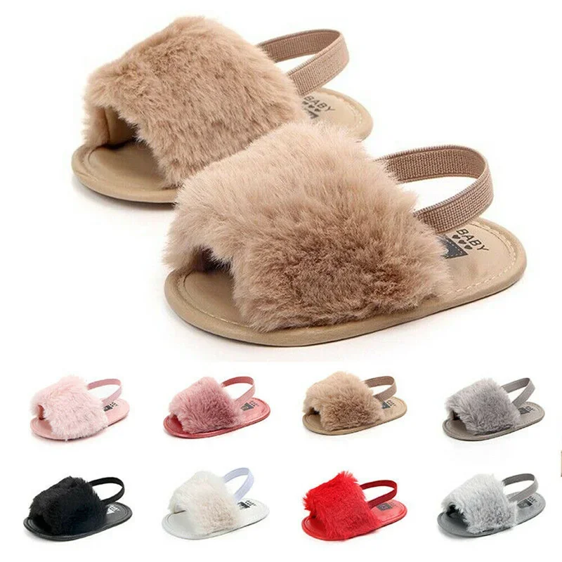 Hot Sale Baby Summer Sandals, Soft Sole Cute Solid Color Anti-Slip Shoes, Elastic Band Fashion Foot Wear Clogs, 0-18Months