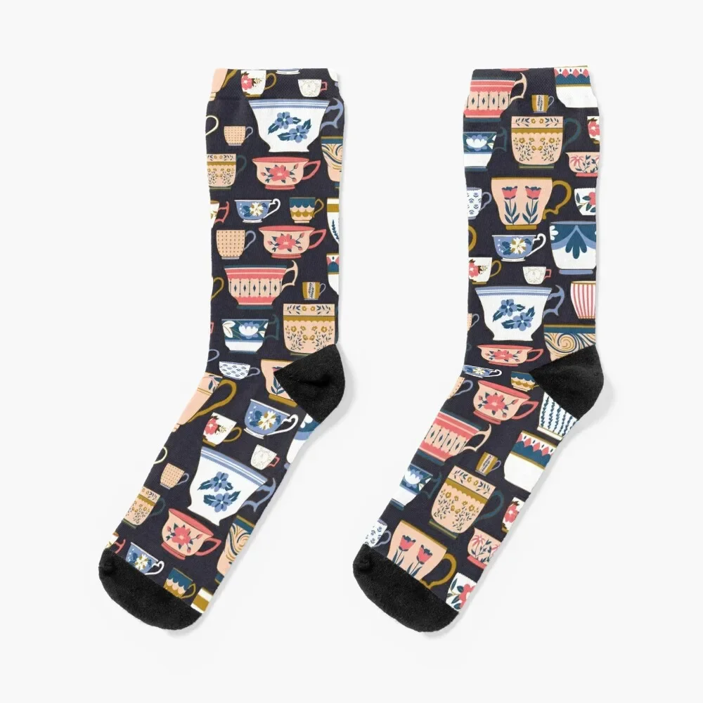 

Tea cups of all shapes and patterns Socks Running set tennis Mens Socks Women's