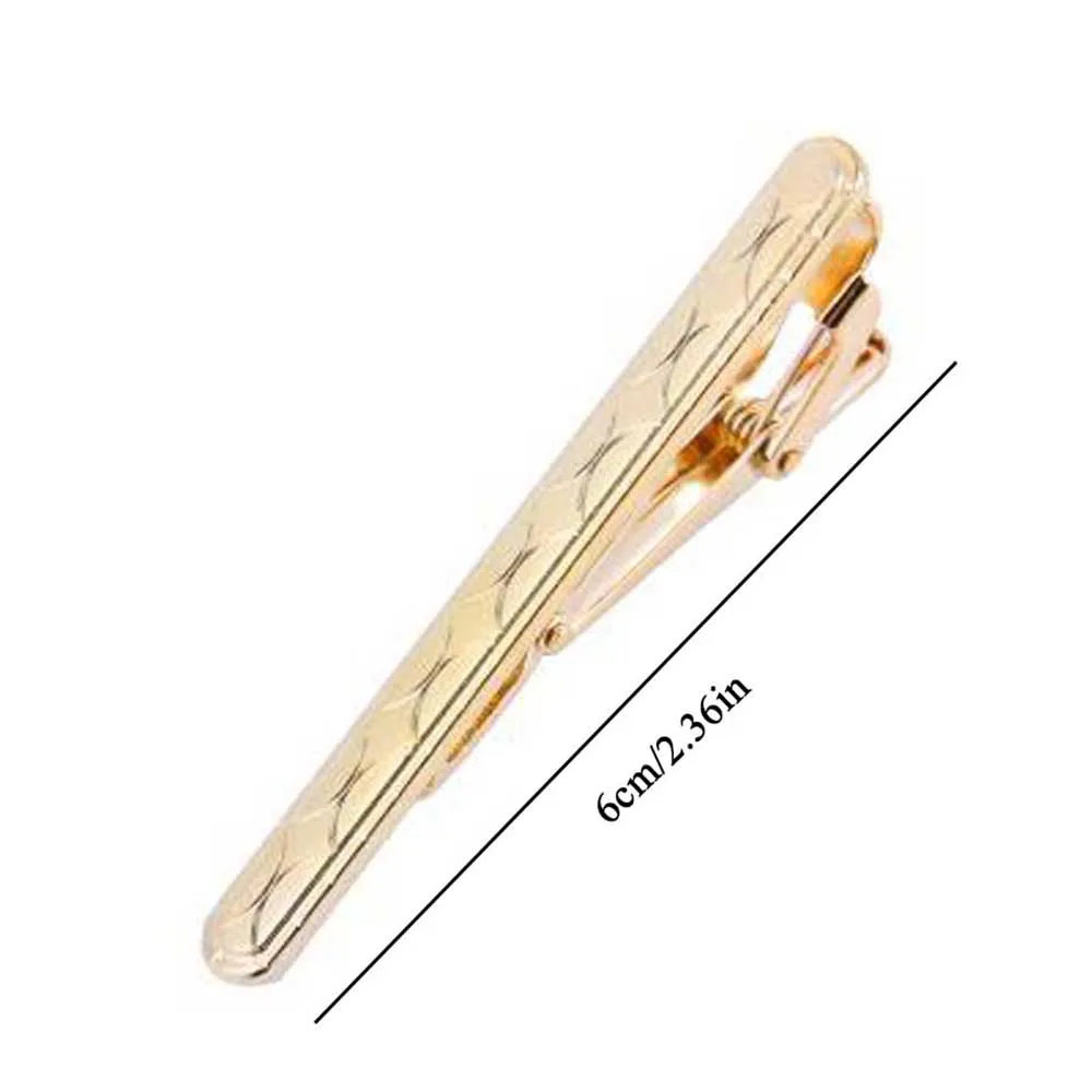 Metal Tie Clip With Chain For Men