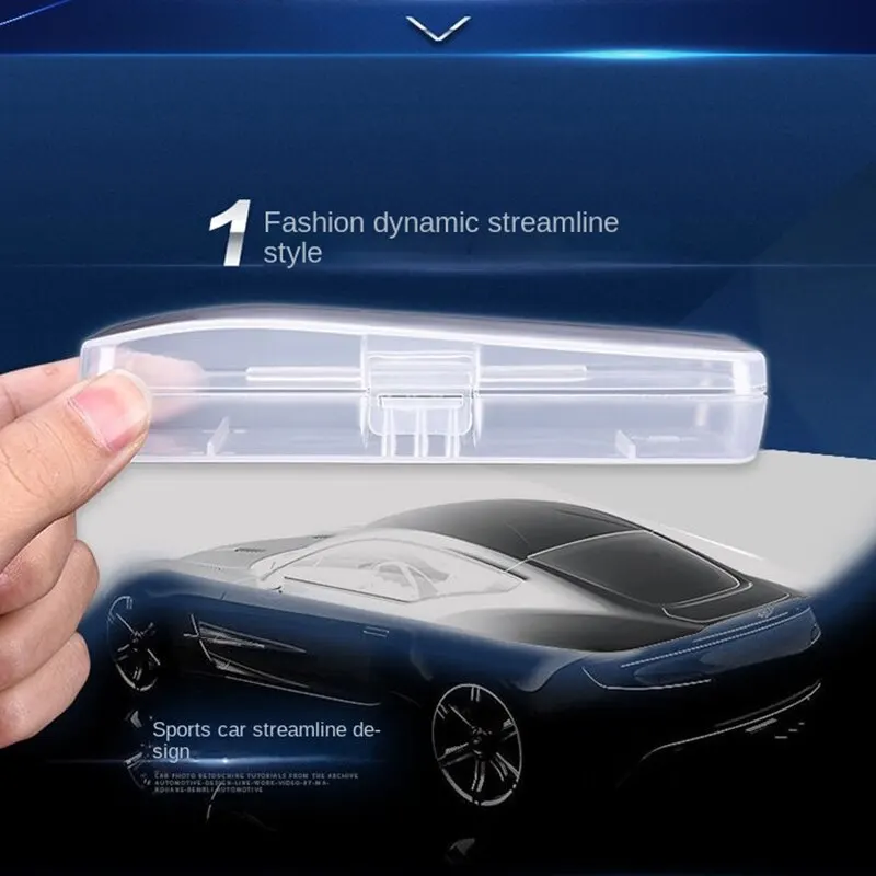 2pcs Stylish and Durable Shaving Storage Box for Men's Razors, Easy to Carry and Keep Clean and Keeps Your Shaver Well-Organized