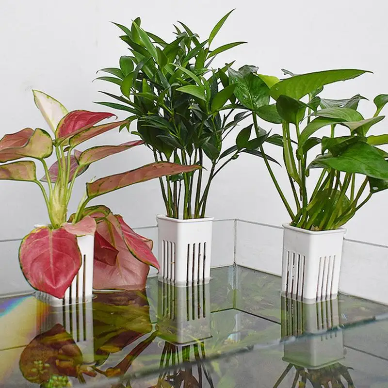 Fish Tank Ornaments Plant Holder For Fish Tank Multifunctional Aquatic Planter Pot Top Hangable Fish Tank Plant Pot Aquarium Planter Cup For Water