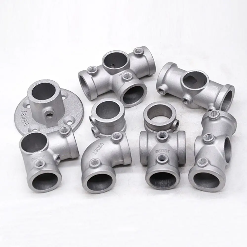 Dn15 Dn20 Dn25 12''/34" Pipe Fitting Connector Aluminum Alloy Steel Circular Pipe Connector Elbow Corner Frame Fasteners