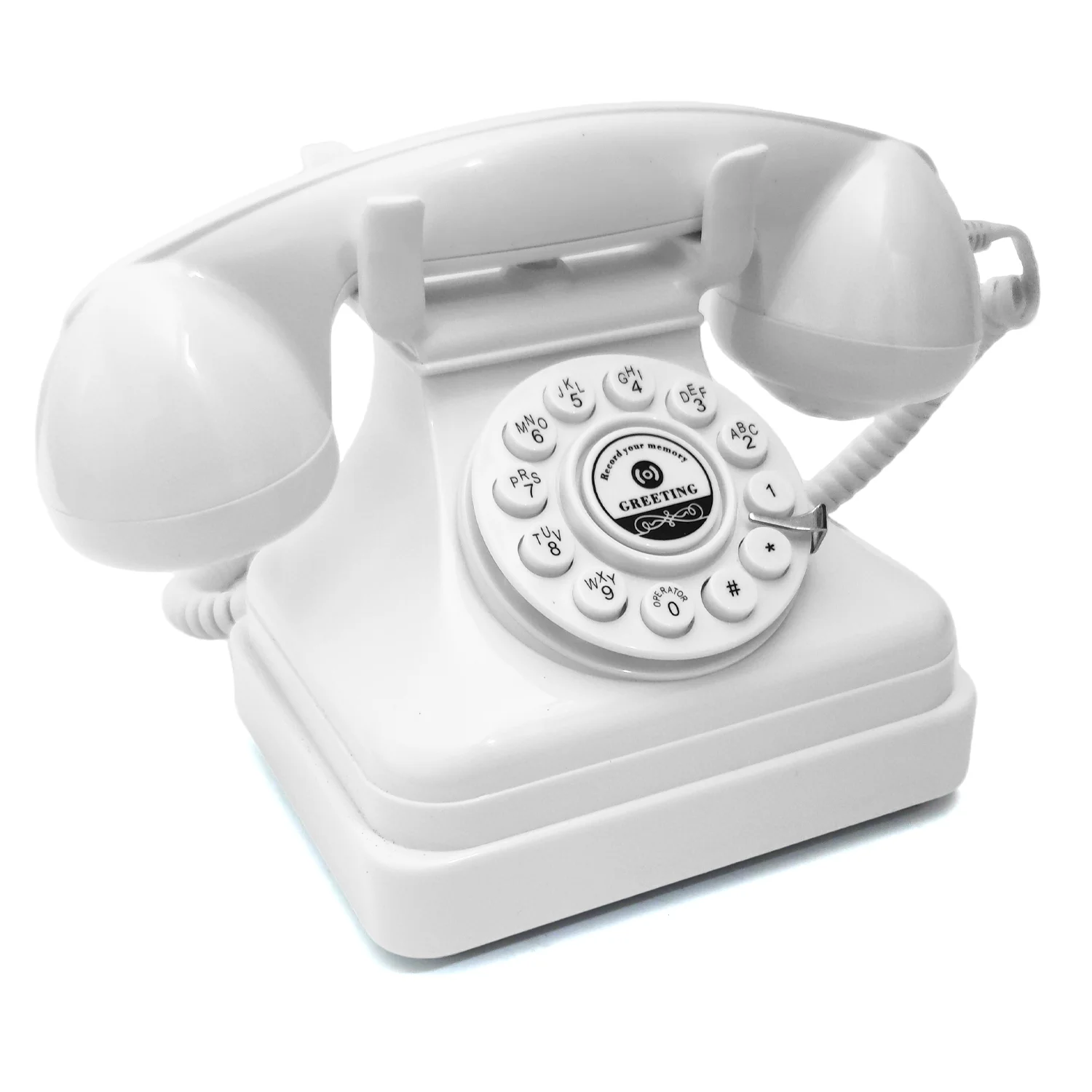 Wedding Audio Message Guest Book Phone Retro Rotary Style Antique Phone Message Recording Voice Recor For Wedding wedding audio guest book phone