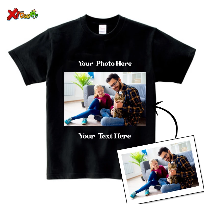 

Family Baby Photo T Shirt Kids Photo Shirt Custom with Photo T-Shirt 2024 Family Custom Picture T Shirts Outfits Custom Picture