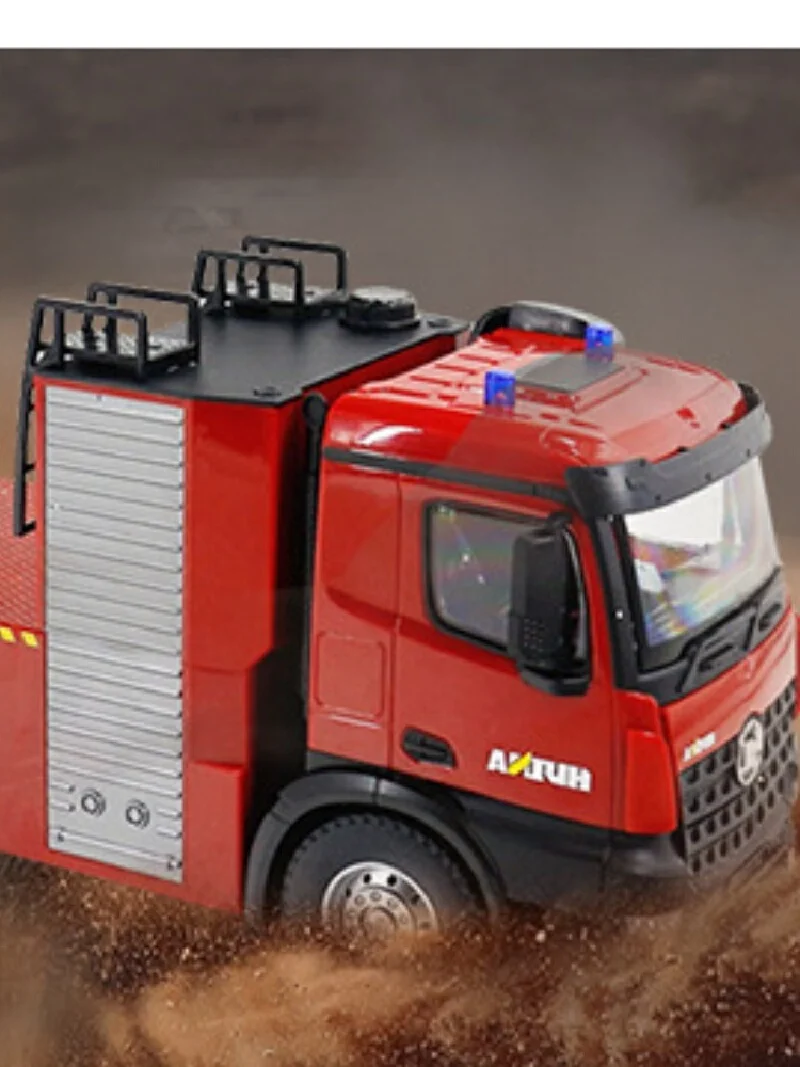 New Style Huina 22-Channel Water Tank Type Electric Water Spray Sound And Light Fire Engine Truck Model Summer Boys Toys 4
