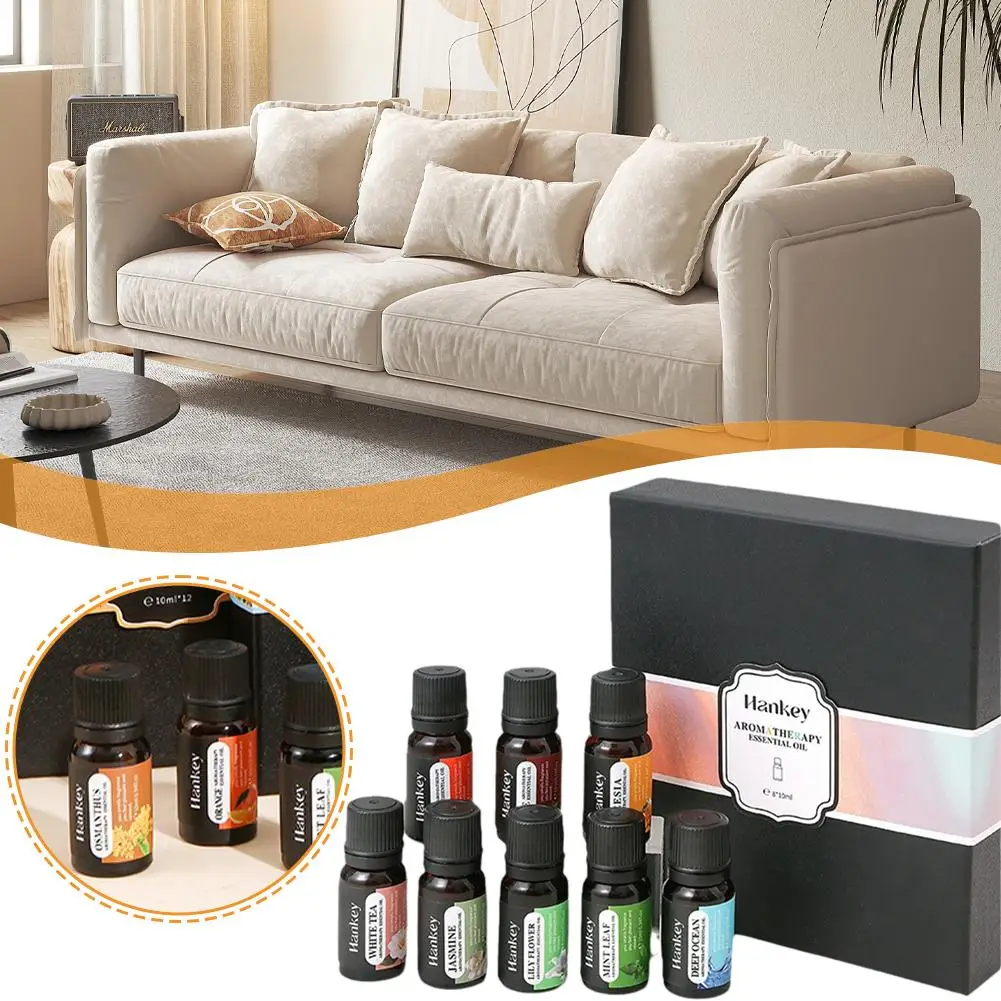 Essential Oil Aromatherapy Gift Box Fresh Long-lasting Floral & Fruity Fragrance Water Solubility Essential Oil For Diffuser