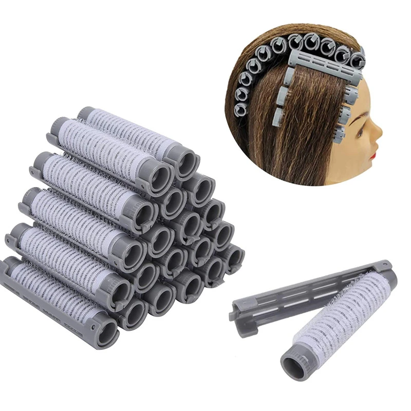 20pcs/Set Hair Perm Roll Fluffy Perming Rod Hair Roller Curler Kit
