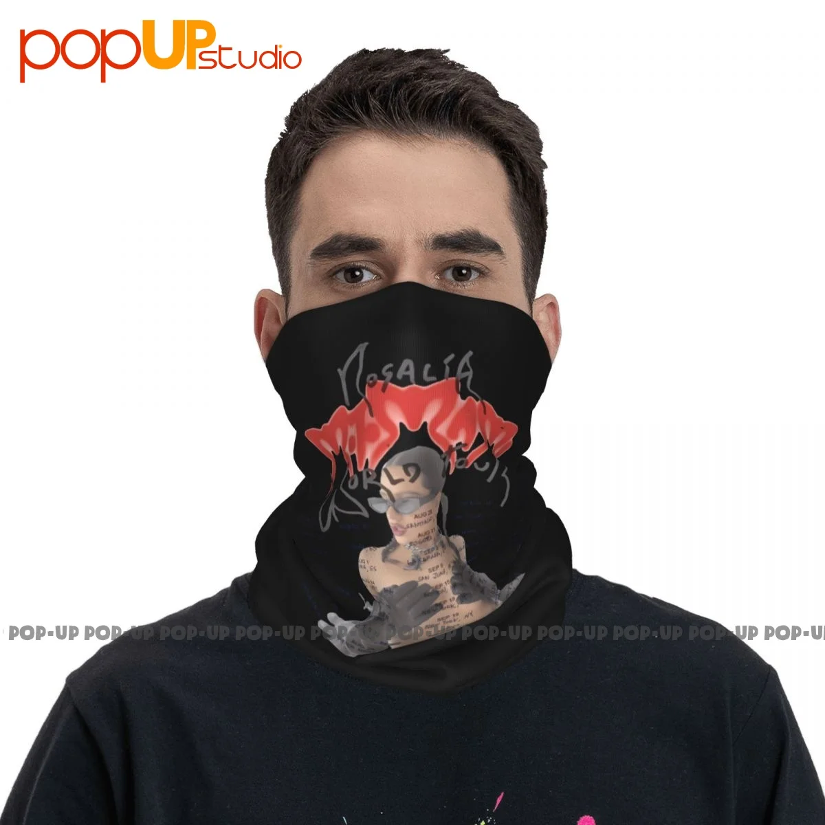 Motomami Rosalia World Tour North America P-531 Neck Gaiter Bandana Scarf Face Mask