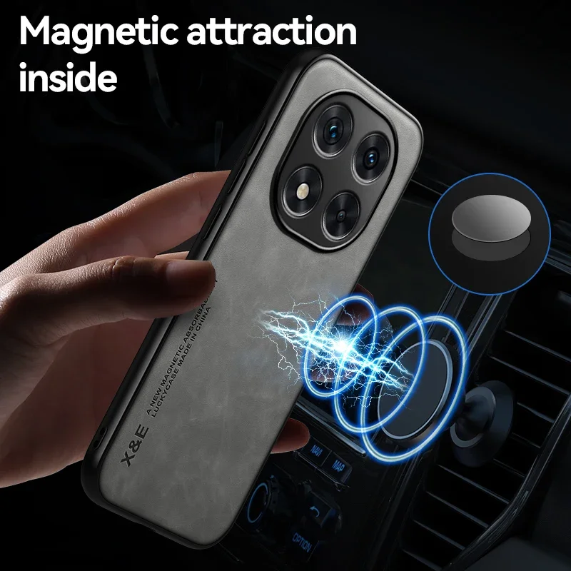 Shockproof Luxury Leather Texture Case with Silky Feel and Magnetic Attraction