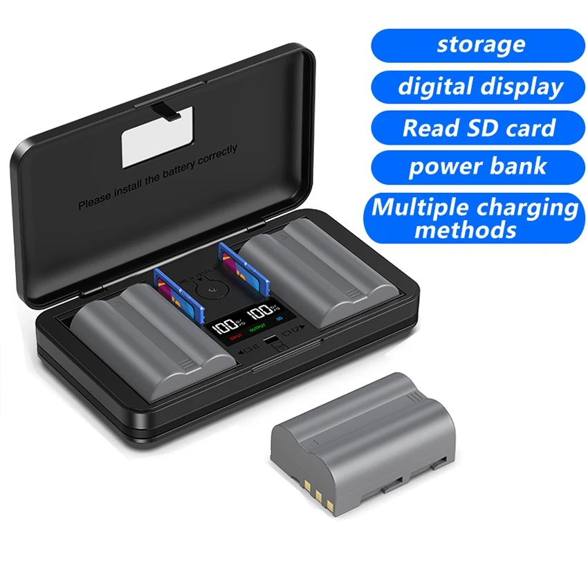 

PUENDI Nikon EN-EL3E Battery and Smart Charger compatible with D700 D300 D300S D70 D80 D90 D50 D90s D200 D100 D80S D70S Camera