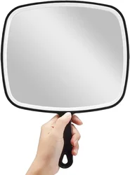 Handheld Mirror Big Mirrors Portable Hand Mirrors with Handle for Barber,Shower,Haircut,Hairdressers,Salon for Women Men