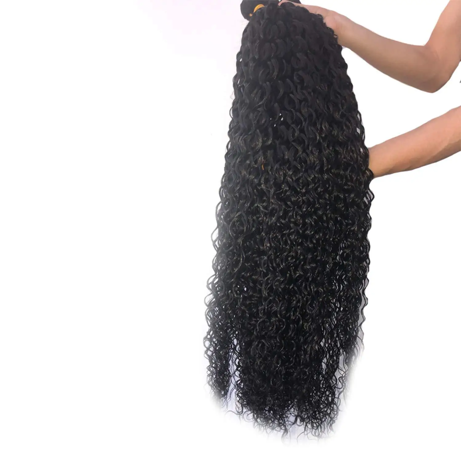 Water Wave Bundles Human Hair Brazilian Virgin Human Hair Weave for Black Women Human Hair ExtensionsNatural Color Double Drawn - 5