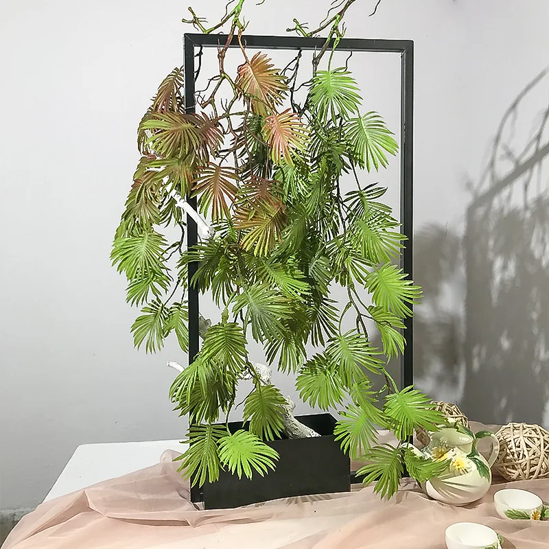 

90cm Artificial Vine fern turtle leaf hanging plant plastic leaf ivy green leaf home party wedding DIY bedroom wall Decoration