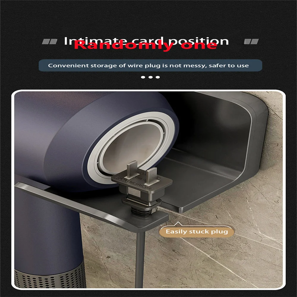 1/2PCS Hair Dryer Holder Wall Dryer Cradle Straightener Stand Hairdryer Organizer Box Toilet Blower Holder Shelf Bathroom home