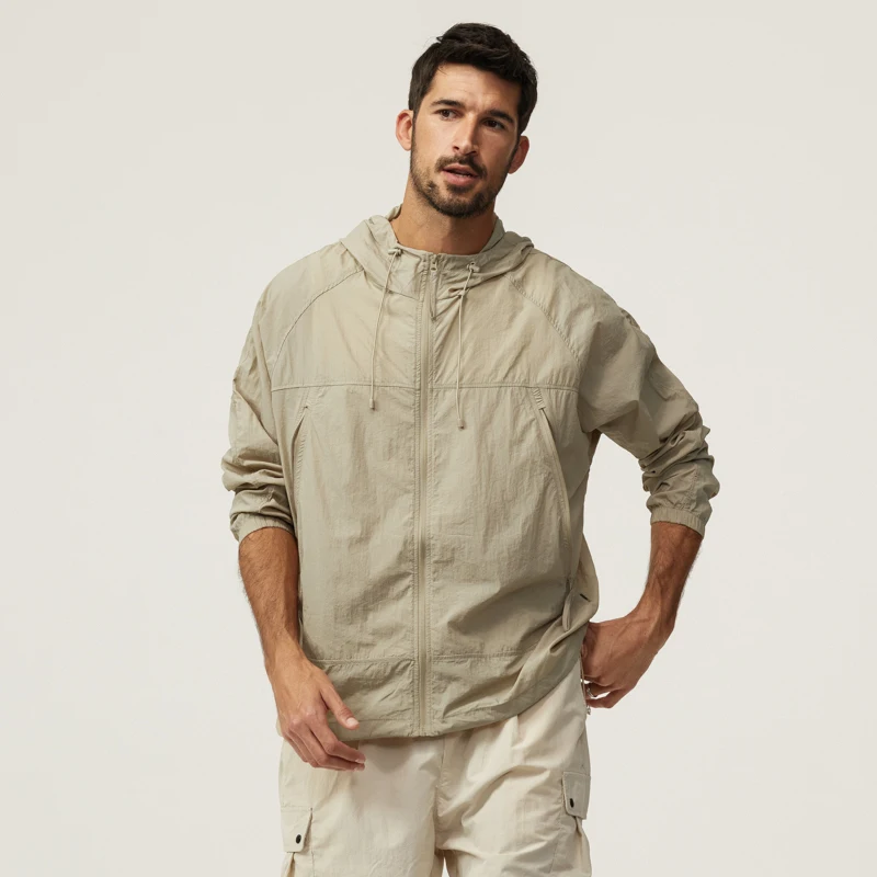 Summer UPF 70  UV Sun Protection Coats Men Thin Soft Breathable Quick Drying Jacket Outdoor Fishing Hoodies Outwear