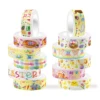 12Rolls Easter Day Egg Rabbit Pattern Masking Tape DIY Handbook Material Sticker Washi Tape Scrapbooking Birthday Gift Supplies 1