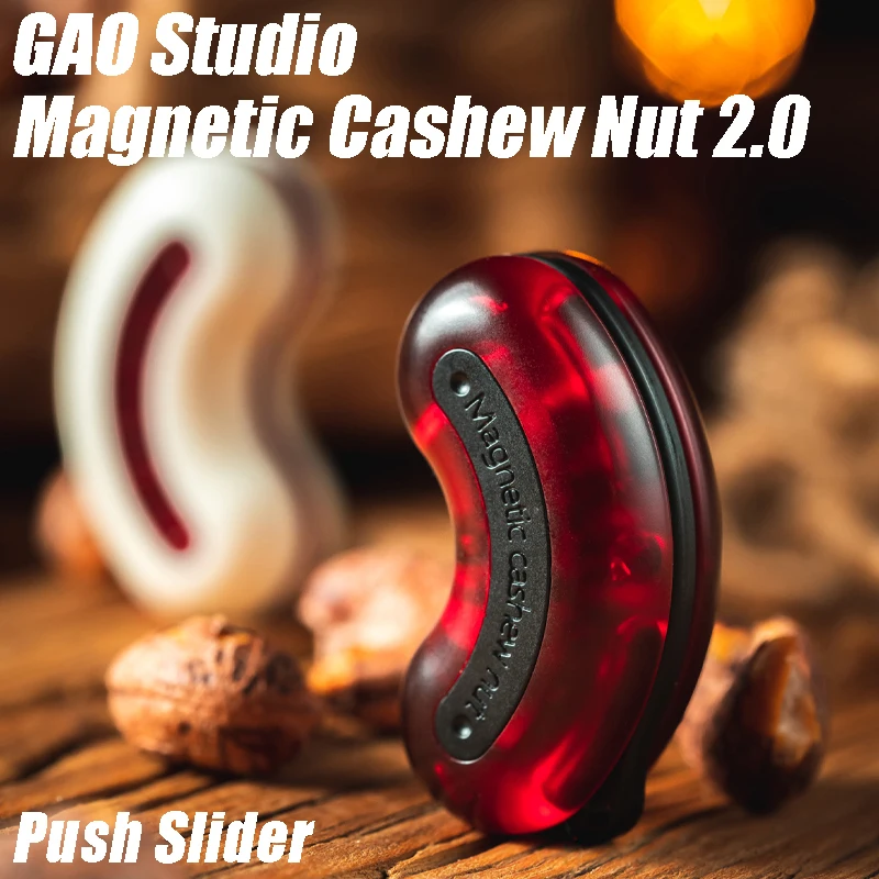 gao-studio-20磁気cashwナットプッシュスライダー白い赤減圧おもちゃオフィス磁気玩具