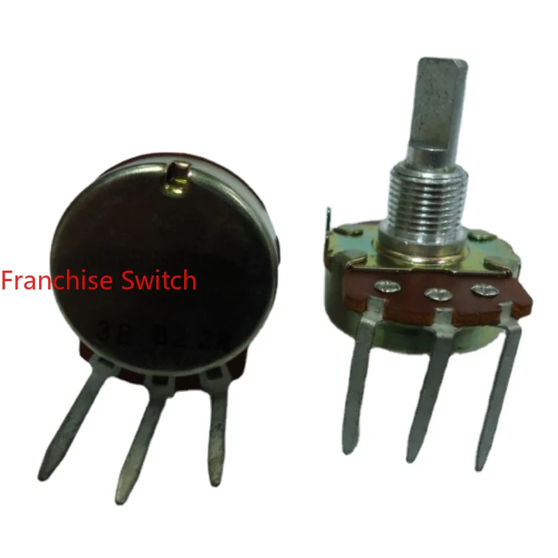 10PCS Imported Electric Guitar Game Potentiometer Single RV24AF-10 B2.2K20 Halfshaft