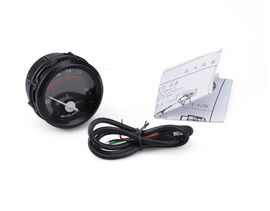 원형 자동차 디지털 공기 연료 비율 게이지, 2 인치 52mm, 12V 공기 연료 계량기, LED 백라이트