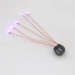 Magnetic Control LED Light with Battery and Magnet for DIY Car Toys and Dioramas (Green)