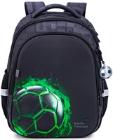High Quality Children Backpack Boys Cartoon Football Primary School 1-3 Grade Waterproof Satchels 3D Bookbag Mochila Infantil 2