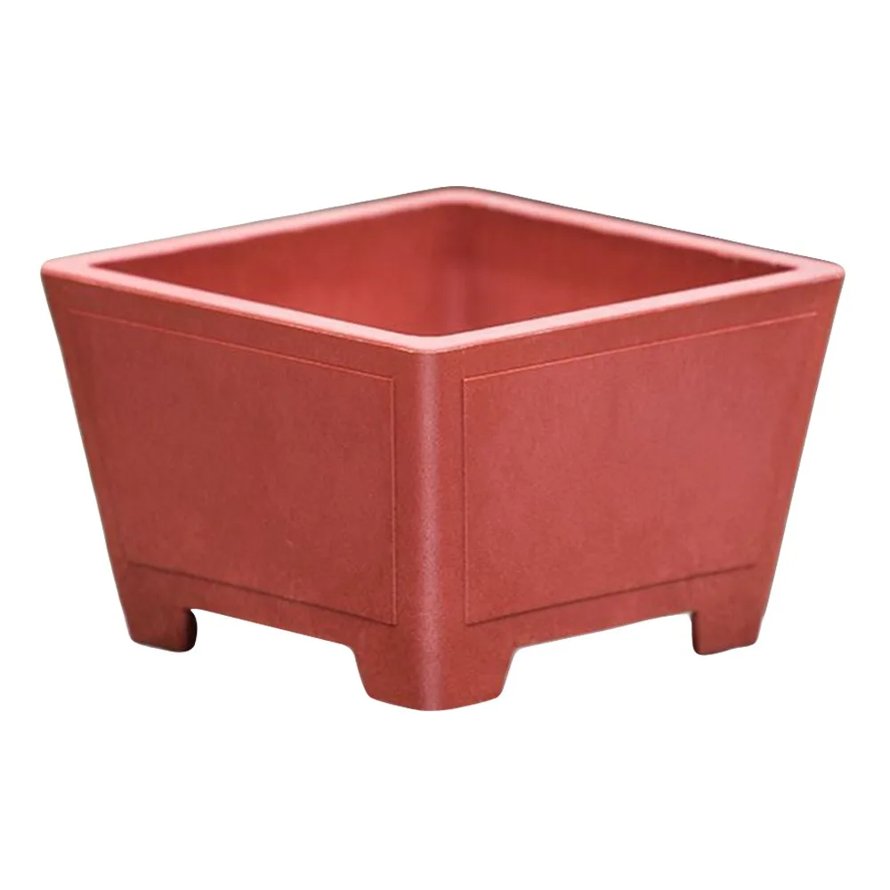 Простой имитация фиолетовой глины, цветочный горшок, красочный DIY суккулентное растение, бонсай, прочный толстый держатель для растений, садоводство