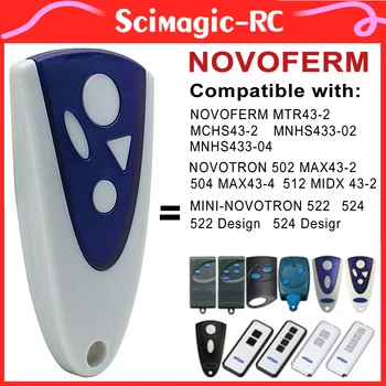 NOVOFERM NOVOTRON 502 MAX43-2 504 MAX43-4 512 믹스 43-2 차고 문짝 리모컨, MTR43-2 MCHS43-2 MNHS433-02 MNHS433-04 상품 이미지
