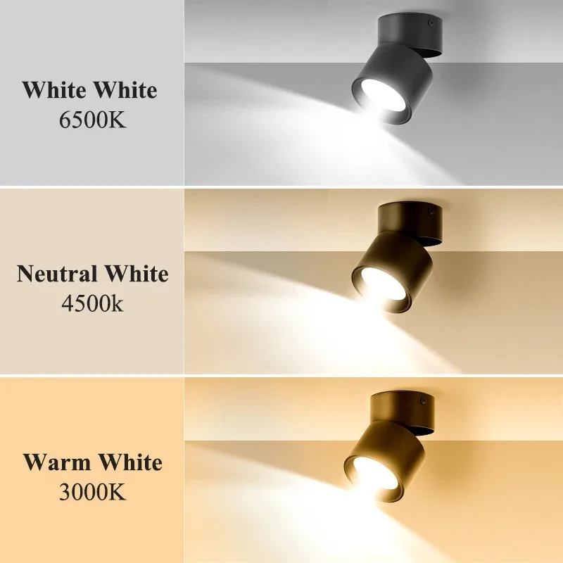 LED Downlight 3 Colour Change Home-Appliance Decor Spotlight Indoor Ceiling Lamps Room Fixtures Bedroom Lustre Lights led downlight