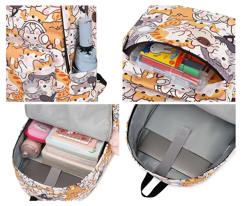 School Bags for Girls 2024 Kawaii Cute Cat Dog School Backpack for School Children NEW Backpacks for Students Mochila Escolar 5