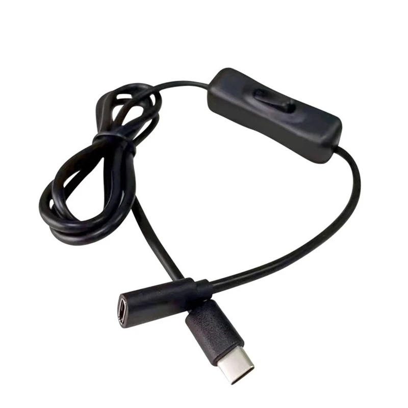 

Удобный Удлинительный кабель USB C «Папа-мама» с переключателем ВКЛ./ВЫКЛ. Для Raspberry Pi 4 и других устройств типа C