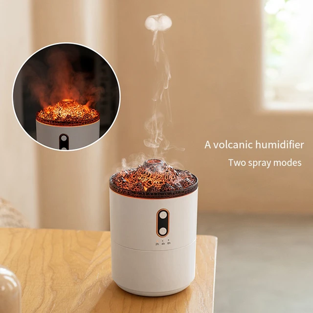 Humidificateur mignon de diffuseur de flamme de feu volcan d'arome