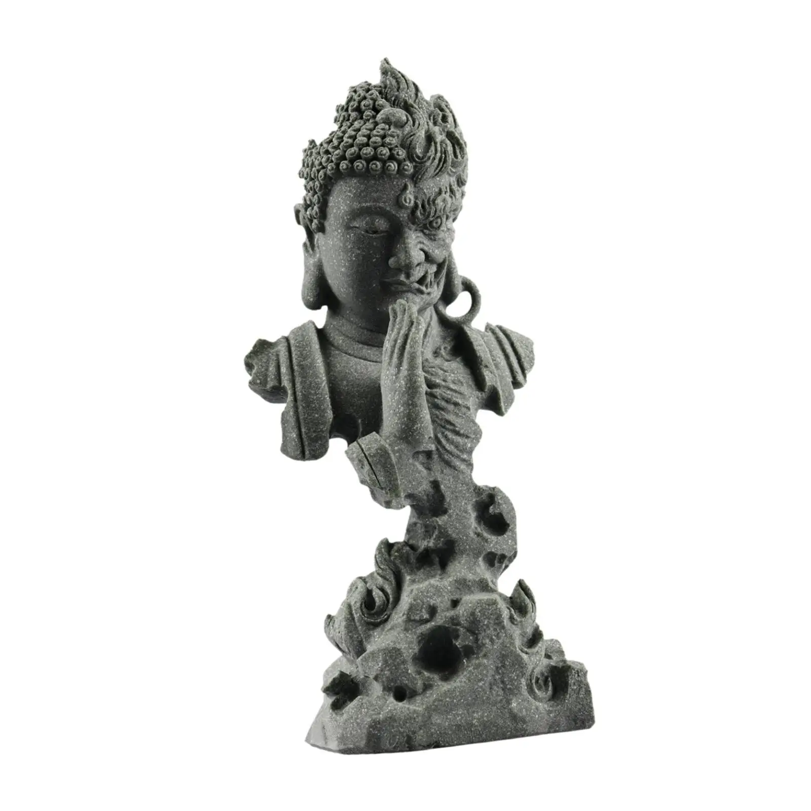 Buddha Statue Decorative Gift, Home Decor Sculpture, Tabletop Decoration Desktop Figurine for Desktop Office Bedroom Cabinets