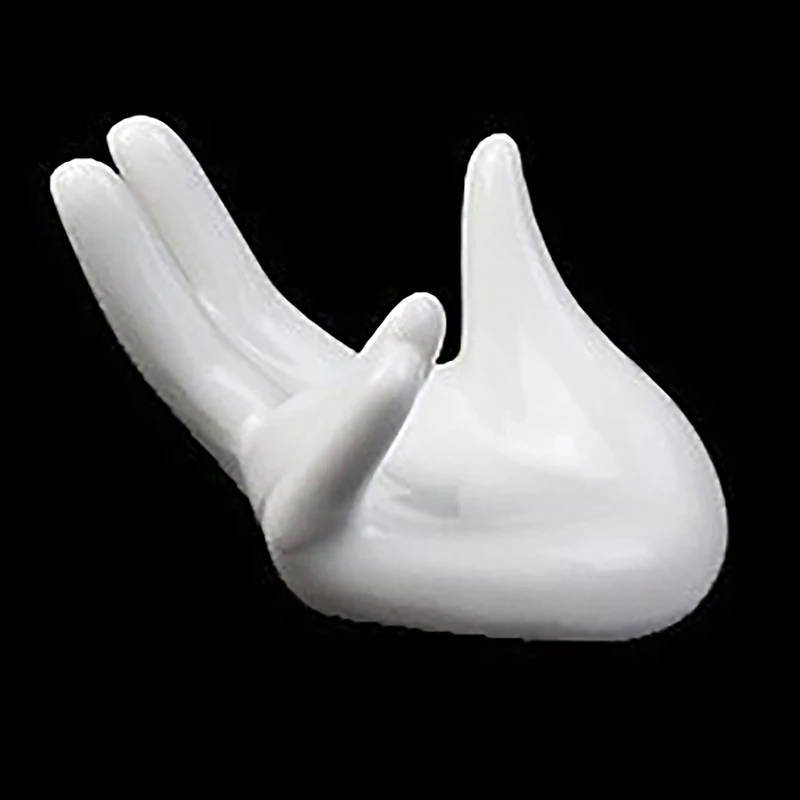 Ceramic Mini Hand Shaped Boiled Egg Cup Holder Leak Ceramic Guanyin Hand Rest Egg Placement Tool Rest Shelf Decoration egg boiler mold cup,egg cup holder