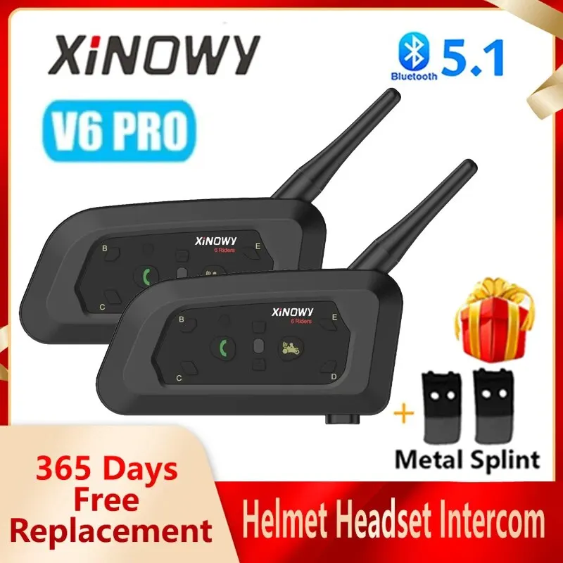 EJEAS V6 PRO Мотоциклетный Bluetooth-шлем