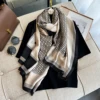 Popular Style 180X85CM Scarves New Design 2024 Square Shawls Luxury Sunscreen Beach Silk Scarf Women The Four Seasons Bandanna 5