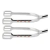 1 Pair English Spurs with Straps for Women Zinc Alloy Chrome Plated Equestrian Spurs Round Spurs with Rhinestone 2