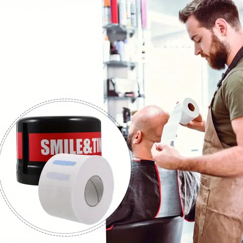 Hairdressing neck wrap paper container disposable neck paper barber strip holder