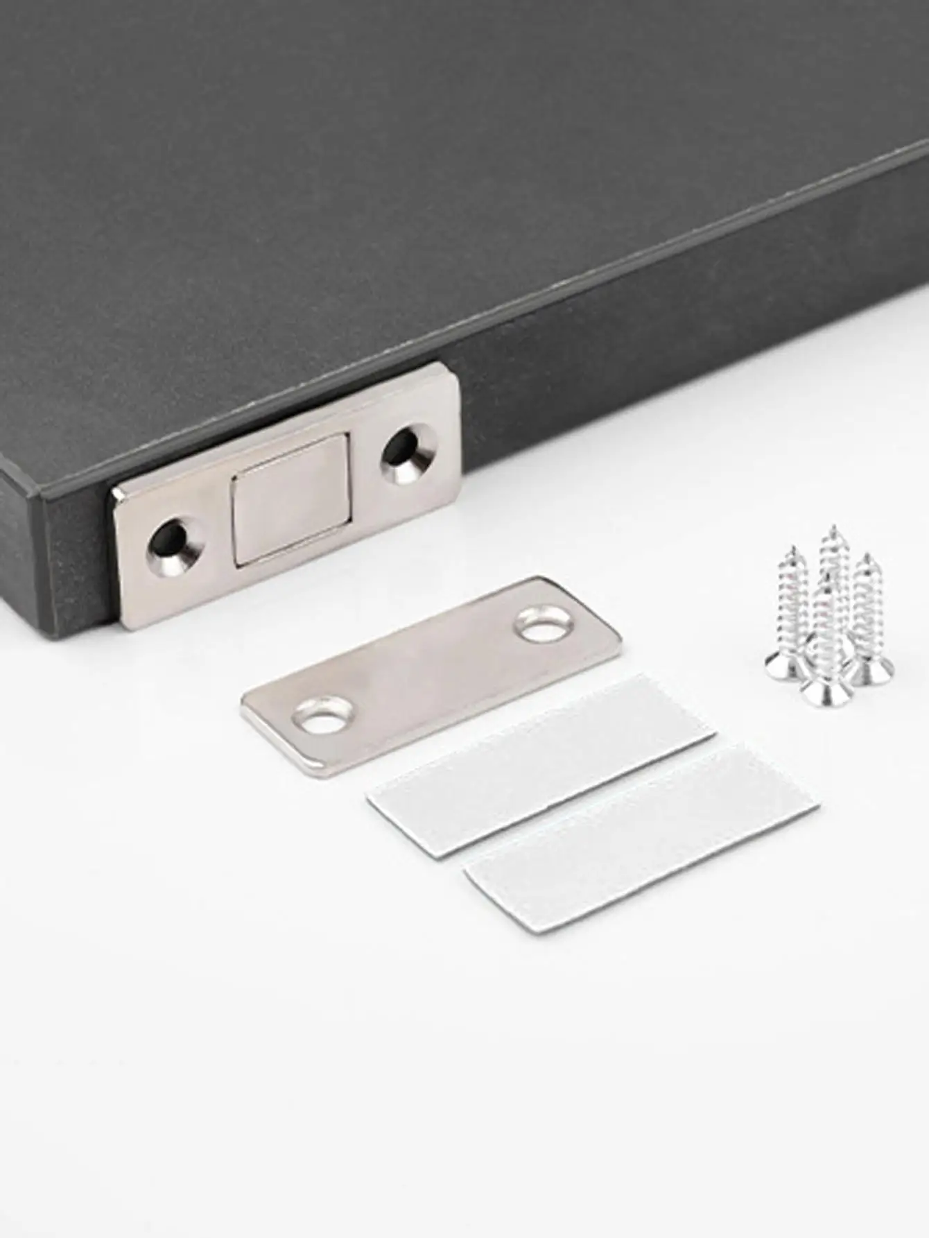 2pcs-non-perforated magnetic sliding door push-pull door closet door suction drawer patch absorber invisible sliding door magnet