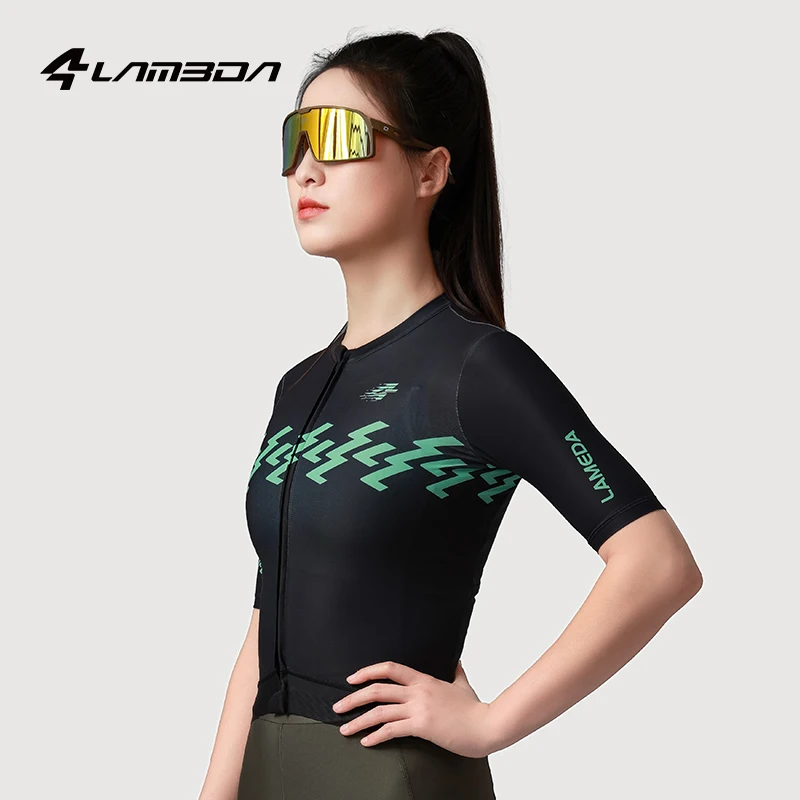 LAMEDA Cycling Jersey Breathable Quick Dry Cycling Short Sleeve Road Bike Shirt Riding Biking Summer Women's Bicycle Clothing