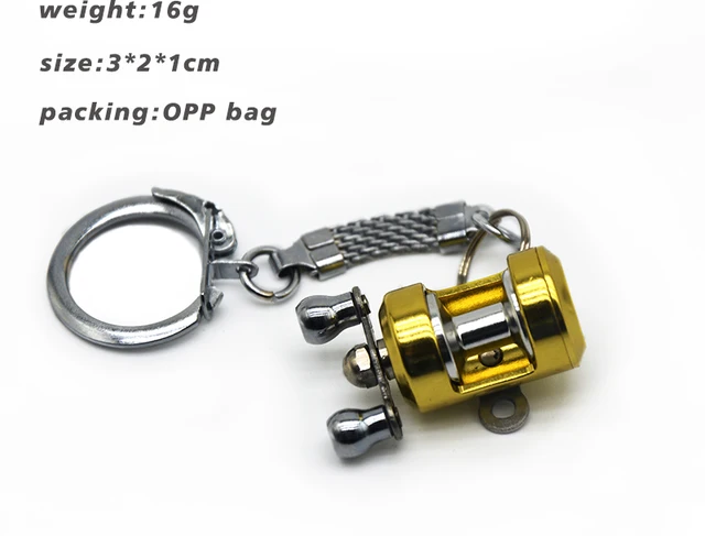 TAKEDO ST2 HOT SEAL Metal MINI Fishing Reel Keychain Car Keychain For Car  Accessories Fishing Reel Shape Keychain - AliExpress