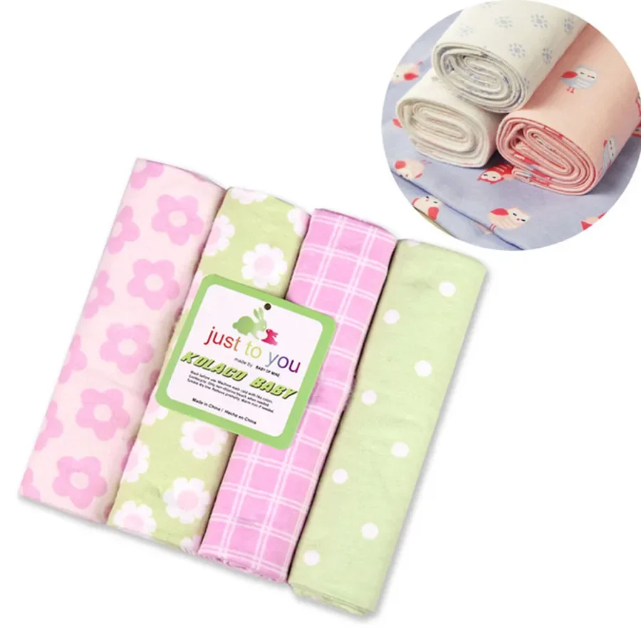 

4pcs/lot Baby Cotton Flannel Baby Blankets/ Soft and Comfortable Flannel Blankets/Receiving Blankets76*76cm