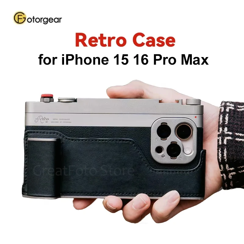 Fotorgear Retro Photography Kits For iPhone 15 16 Pro Max