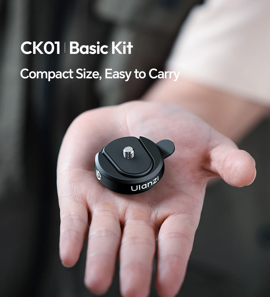 Quick-Release Plate Kit/ Quick-Release Backpack Clip Kit with 1/4'' Screw for Ca