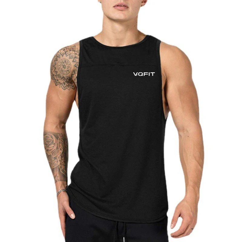 Muscleguys 남성용 스포츠 러닝 통기성 땀 흡수 조끼, 캐주얼 베이스 피트니스 트레이닝 티셔츠, 언더셔츠