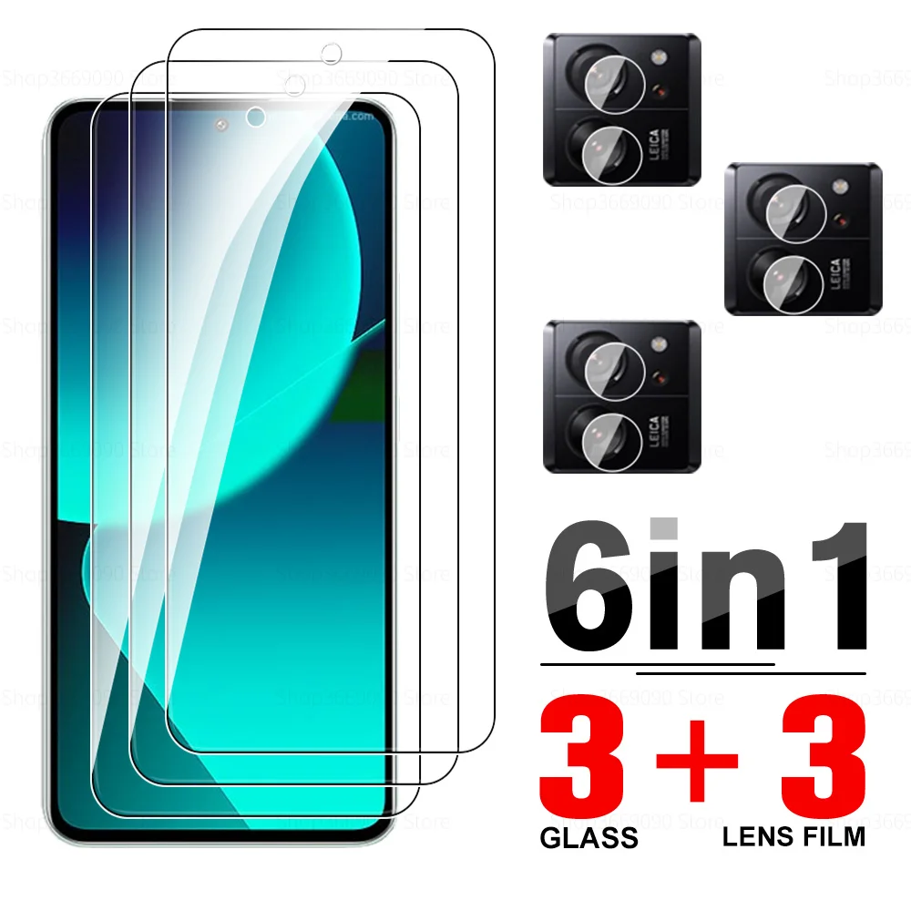 

Закаленное стекло 6 в 1 для Xiaomi 13 T Pro, защита экрана Xiomi 13 T M13T mi13 T Pro TPro 13TPro, защитная стеклянная пленка для объектива камеры